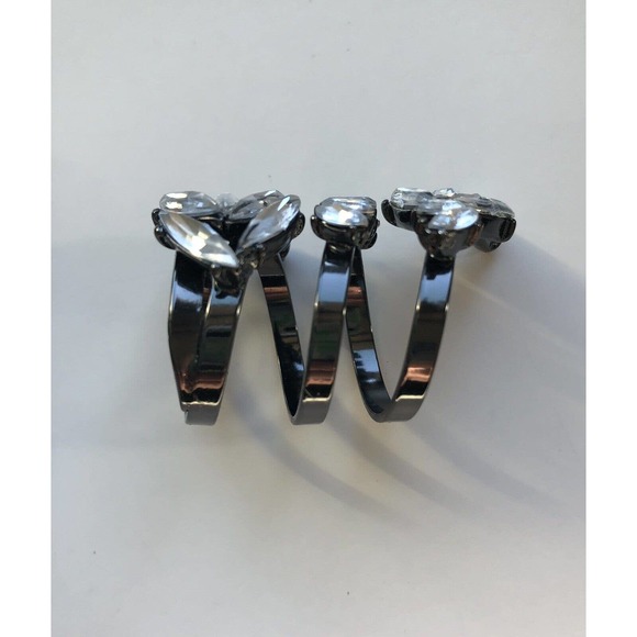 NIB NEW Erickson Beamon Ring Wrap Rhinestone Ring Size 7 - Picture 8 of 10